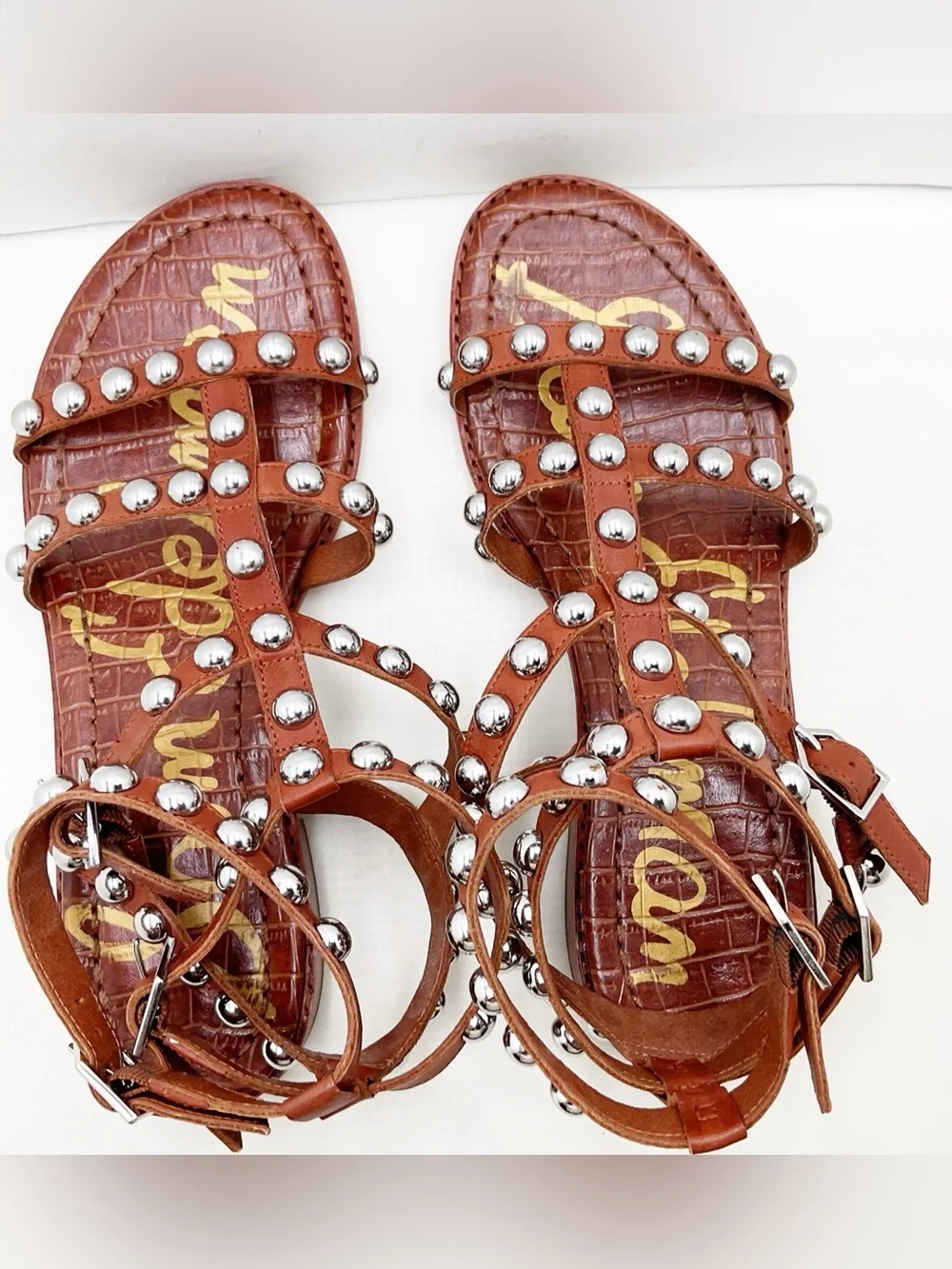 {Sam Edelman} Eavan Studded Gladiator Sandals - Picture 12 of 16